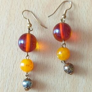 Vintage Baltic Amber Earrings